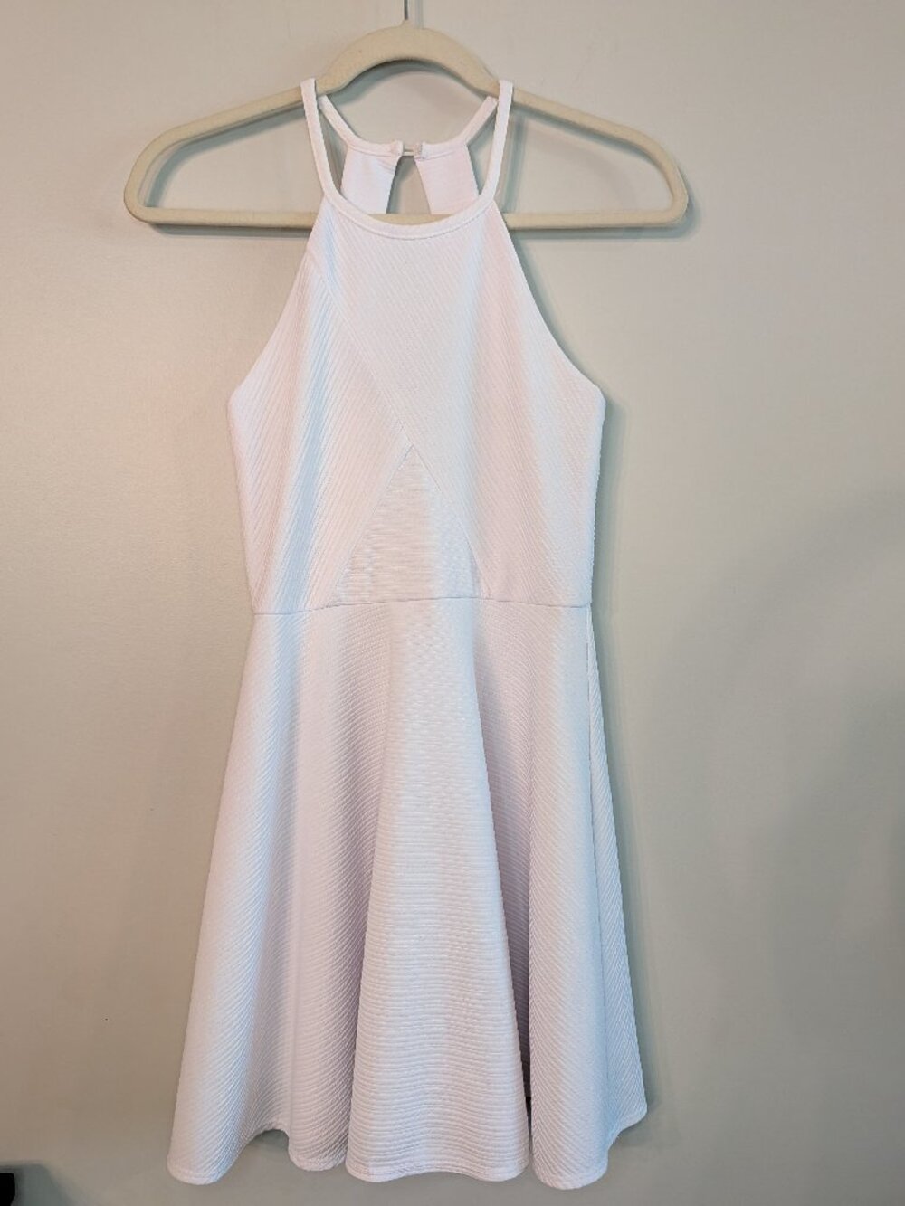 Sally Miller GIrls White Halter Style Dress Youth XL